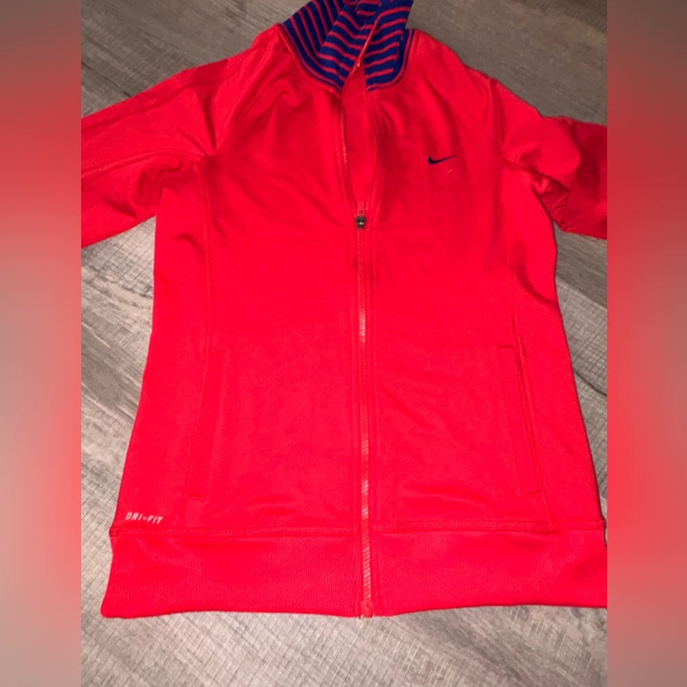 Nike full zip Jacket Dri Fit Collared